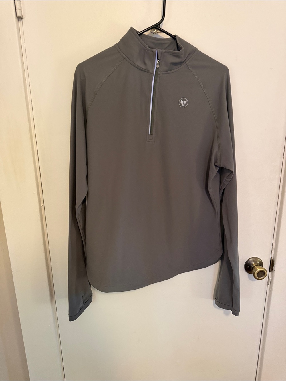 Women's Long-Sleeve Quarter-Zip Top - Gray